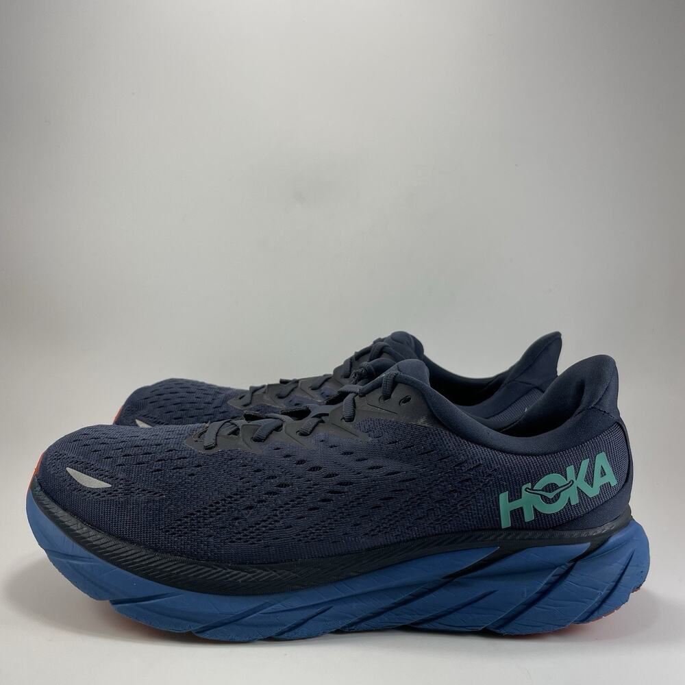 Hoka One One Clifton 8 Running Shoes Mens Size 12.5 Extra Wide EE Outer Space 2E - Picture 3 of 10